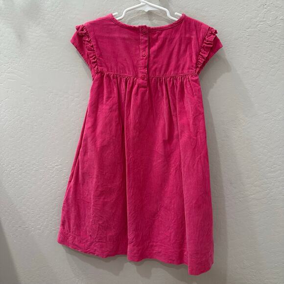 Mini Boden Ponk Corduroy Ruffle Dress - Picture 5 of 8